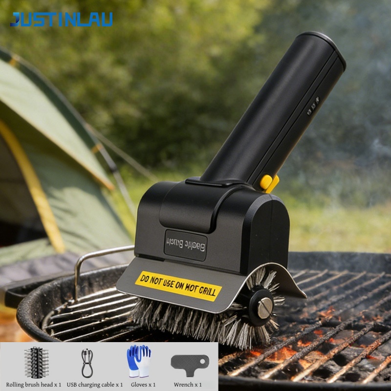 Camping Cooking Grill - فرشاة الشواء الكهربائية من جاستينلاو لإزالة