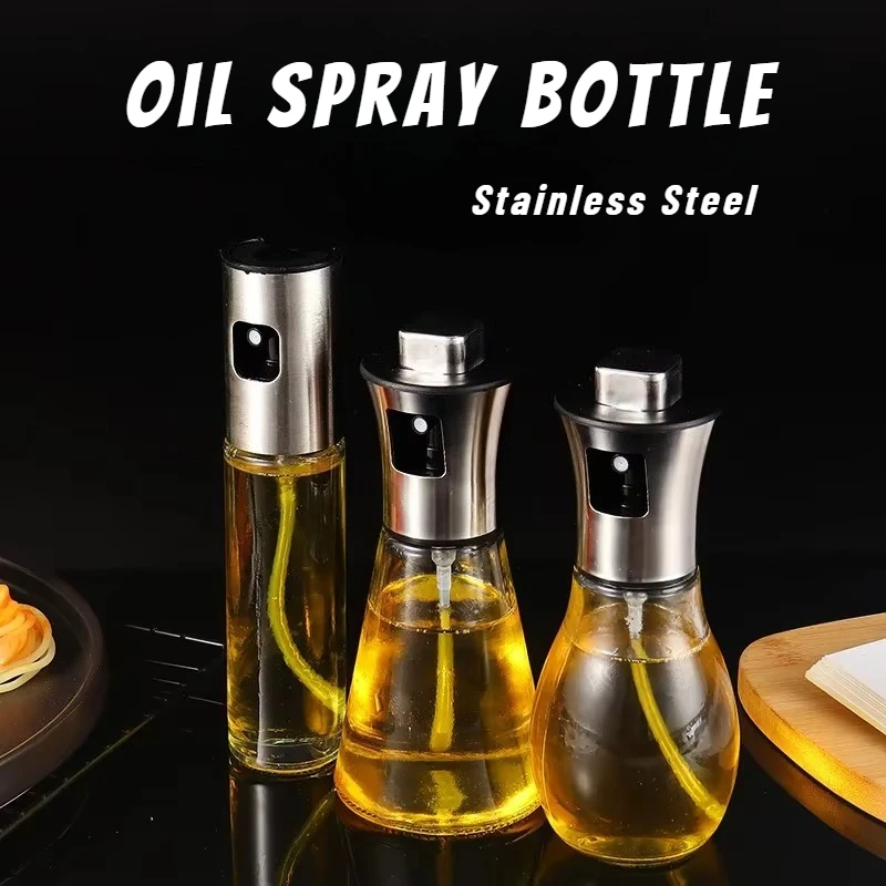 Camping Cooking Oil Container - زجاجة رش زيت من الفولاذ المقاوم