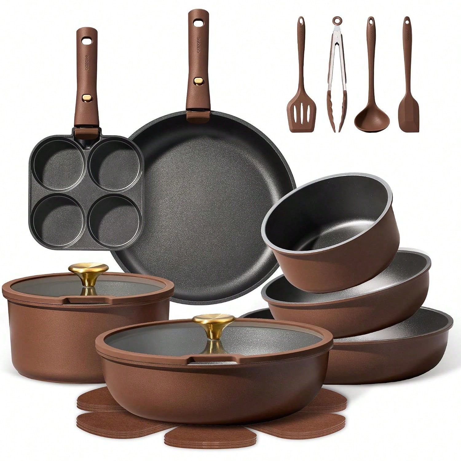 Camping Cooking Set Detachable Handle - كاروت، طقم أواني طهي 25 قطعة