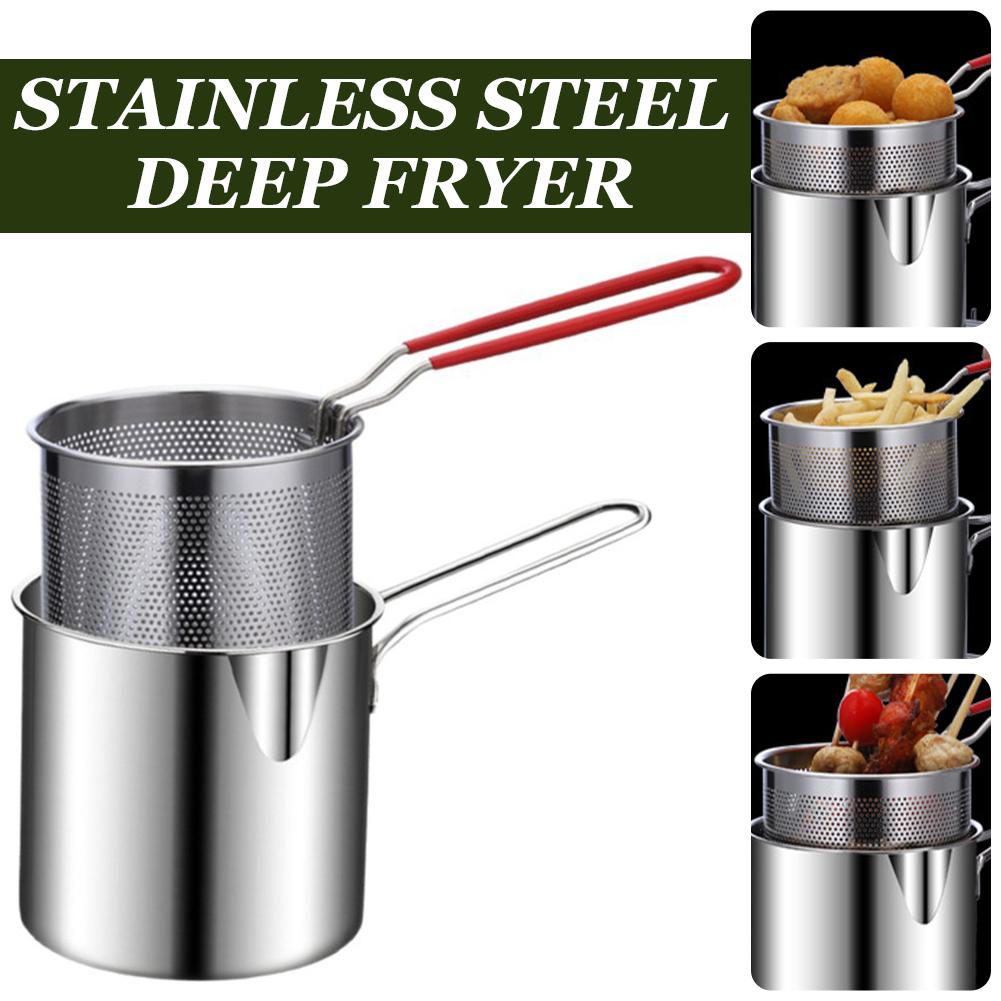 Camping Cooking Pan Set - مجموعة أواني قلي عميقة من الفولاذ
