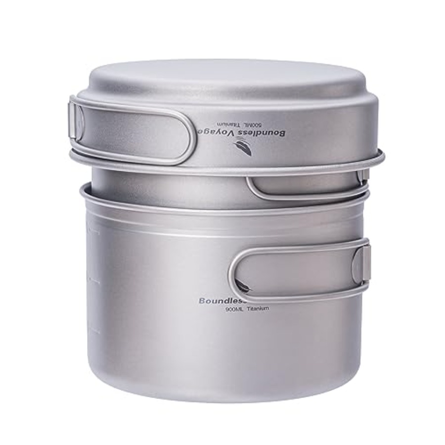 Mess Kit Titanium - طقم أواني طهي من التيتانيوم مع