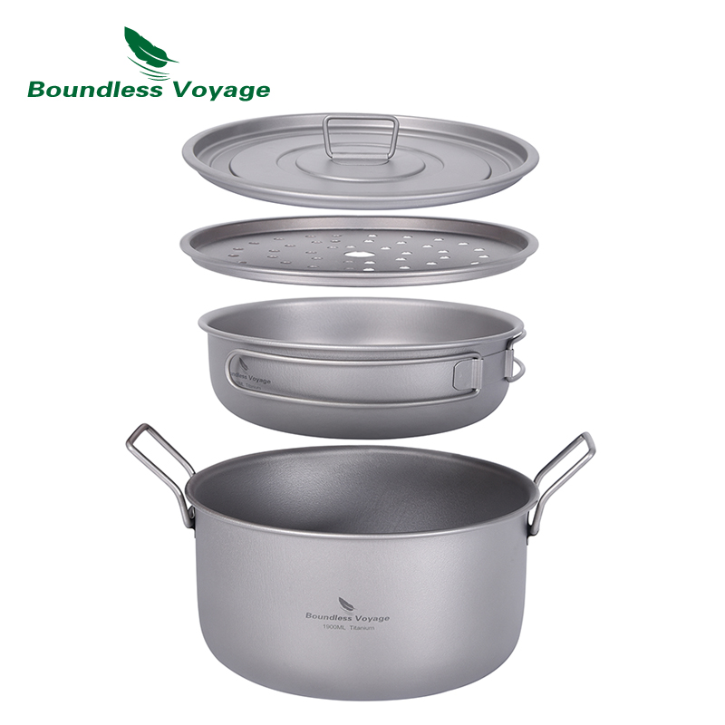 Camping Cooking Pan Set - رحلة لا حدود لها-وعاء طهي متعدد