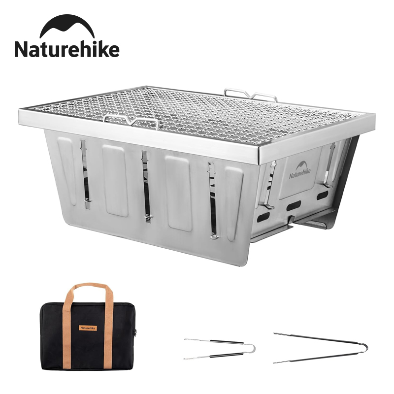 Naturehike التخييم شواية الفحم - مراجعة Camp Grill Portable Folding وسعره