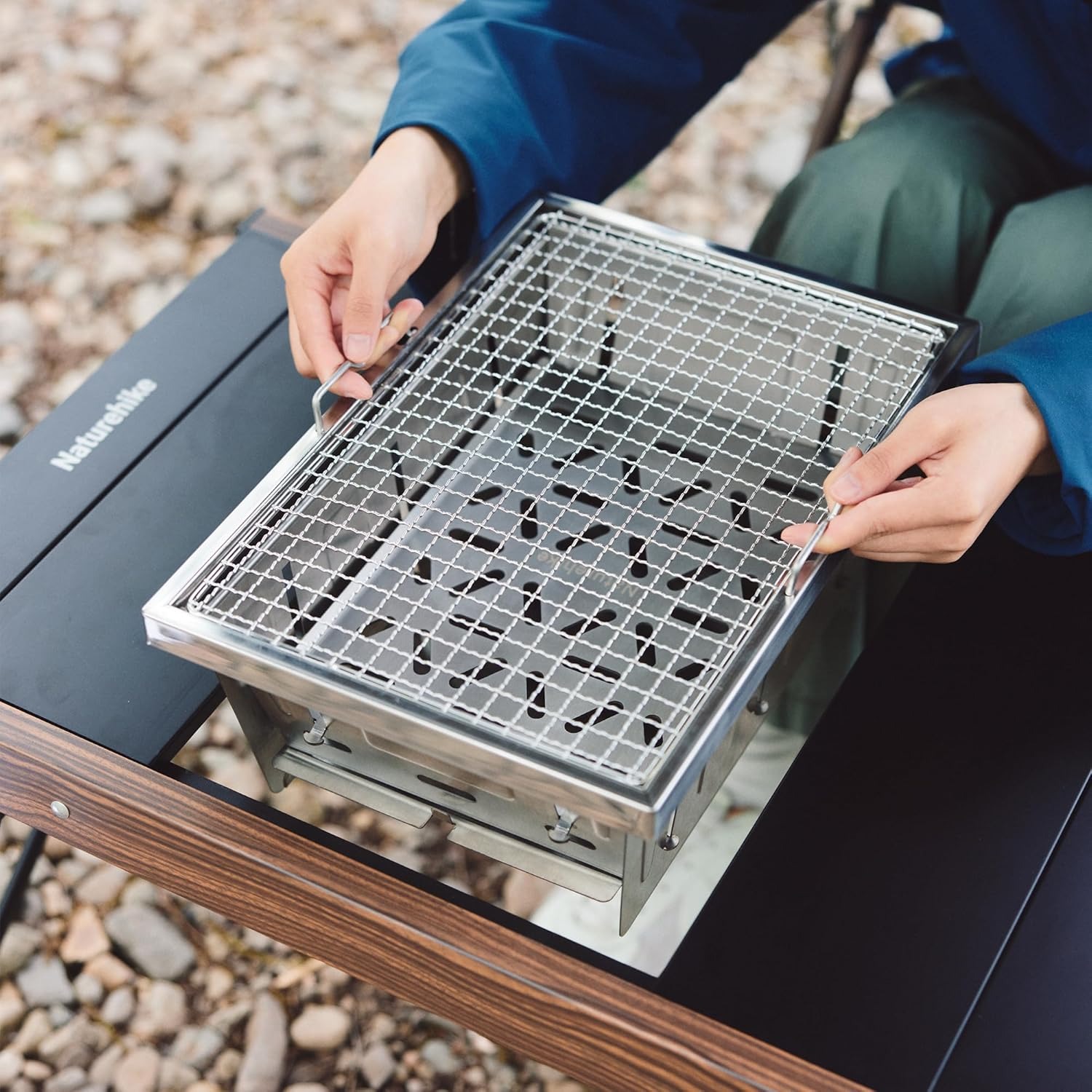 Naturehike التخييم شواية الفحم - مراجعة Camp Grill Portable Folding وسعره