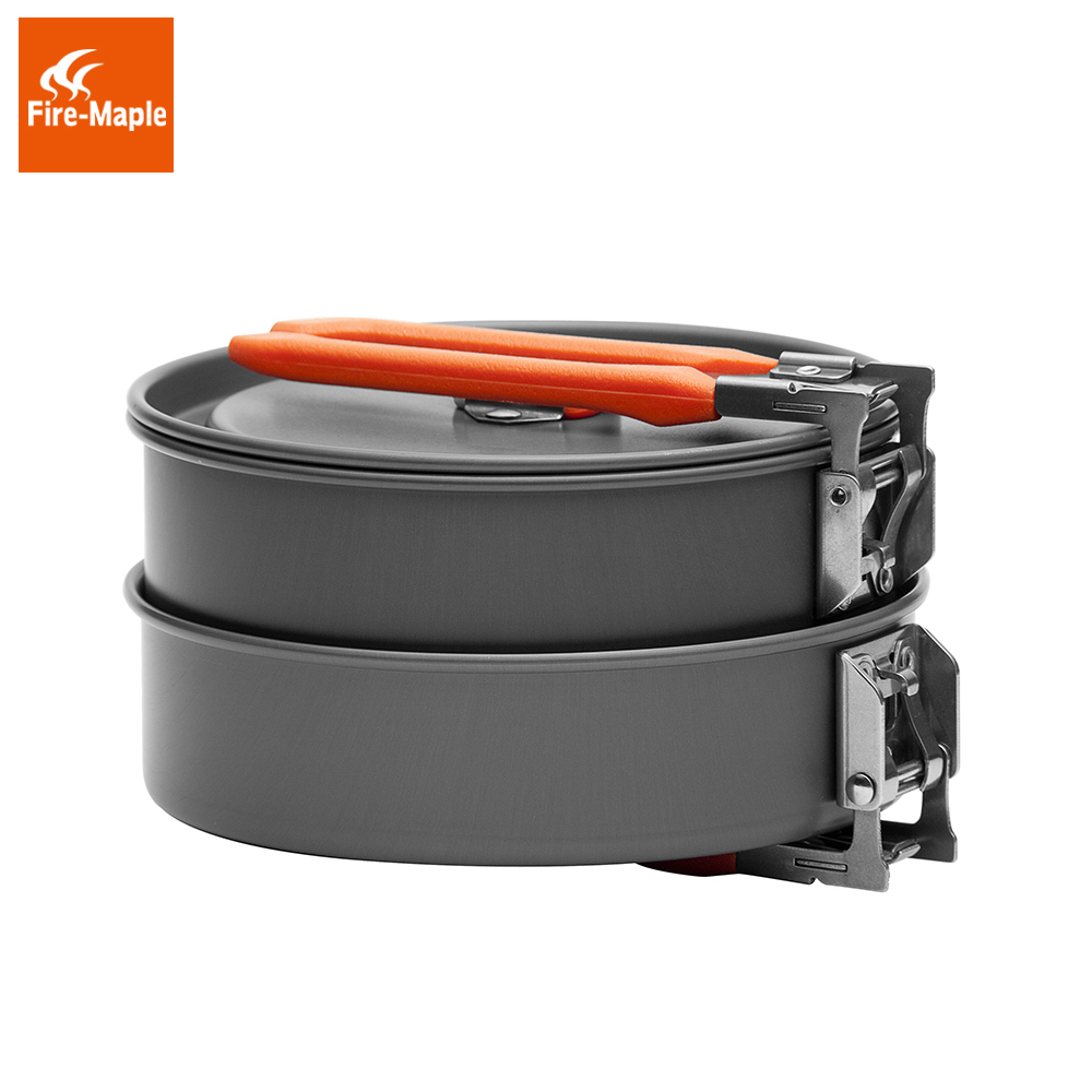 النار القيقب عيد 1 في الهواء ا - مراجعة Camping Cooking Pan Set وسعره