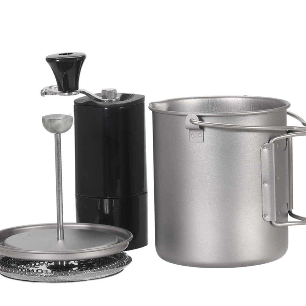 Lixada-وعاء طهي للتخييم في اله - مراجعة Mess Kit Titanium وسعره