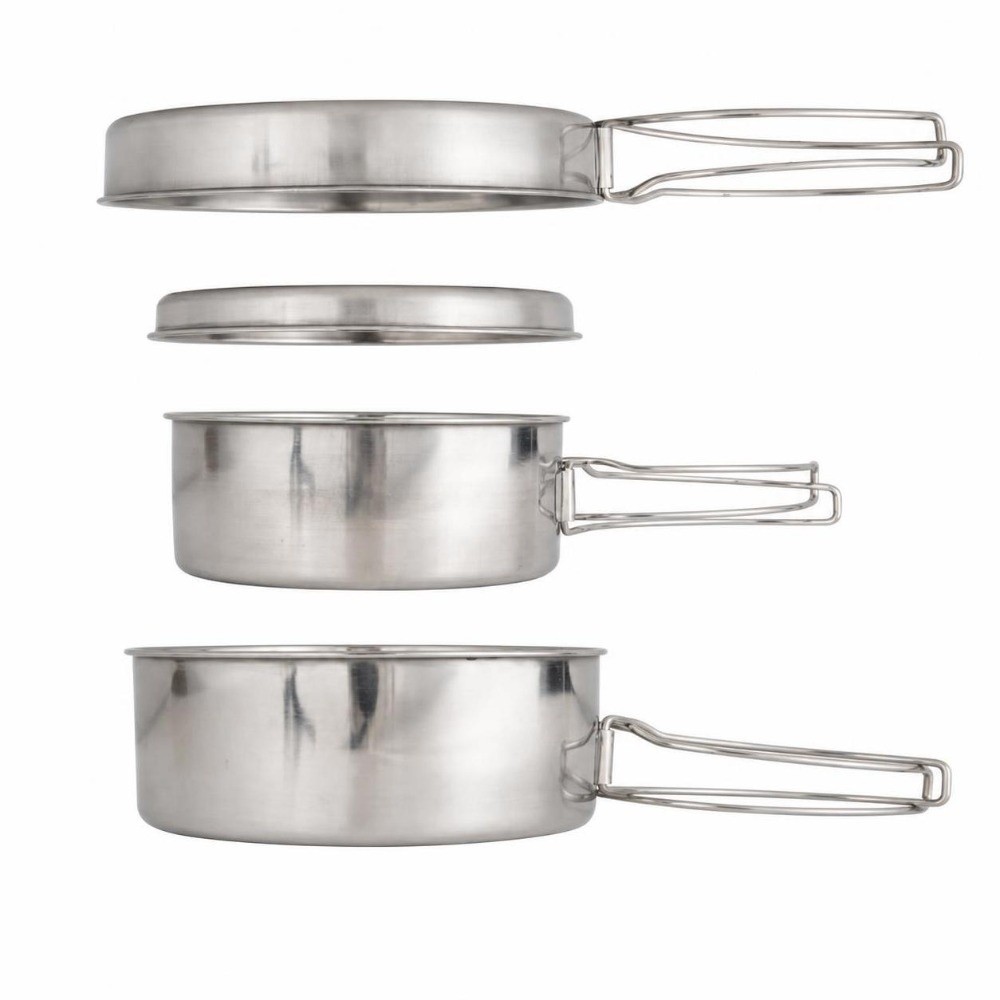 مجموعة أدوات طهي محمولة من الف - مراجعة Camping Cooking Pan Set وسعره