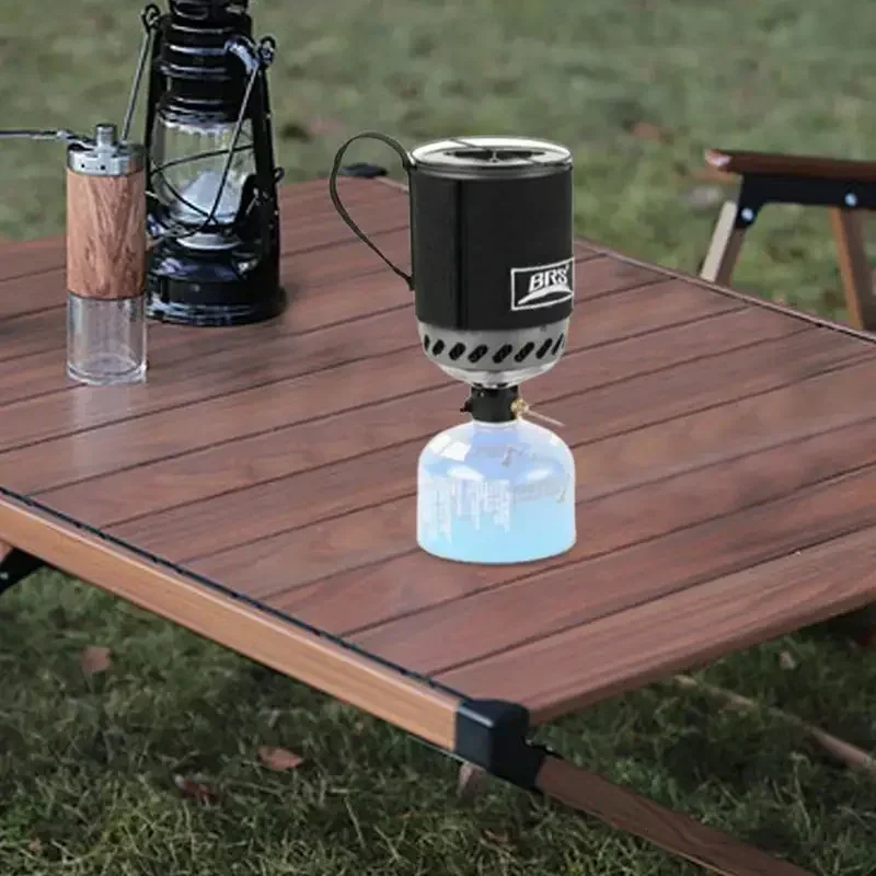 موقد غاز محمول BRS-61 مع مبادل - مراجعة Camping Cooking Jet وسعره