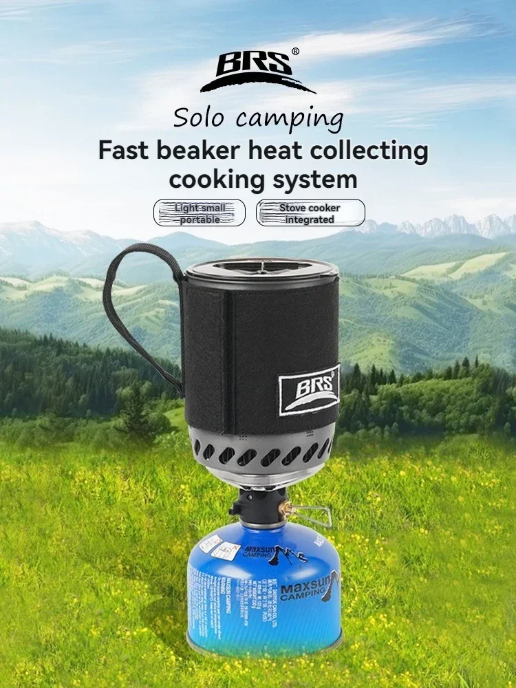 موقد غاز محمول BRS-61 مع مبادل - مراجعة Camping Cooking Jet وسعره