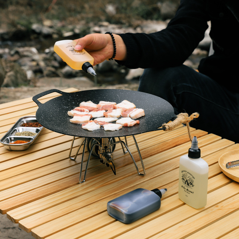 حاوية محمولة سعة 120 مل بغطاء  - مراجعة Camping Cooking Oil Container وسعره