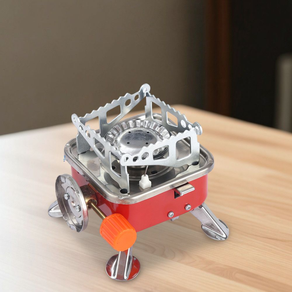 موقد غاز صغير محمول قابل للطي، - مراجعة Camping Cooking Gas Stove Portable Tool وسعره