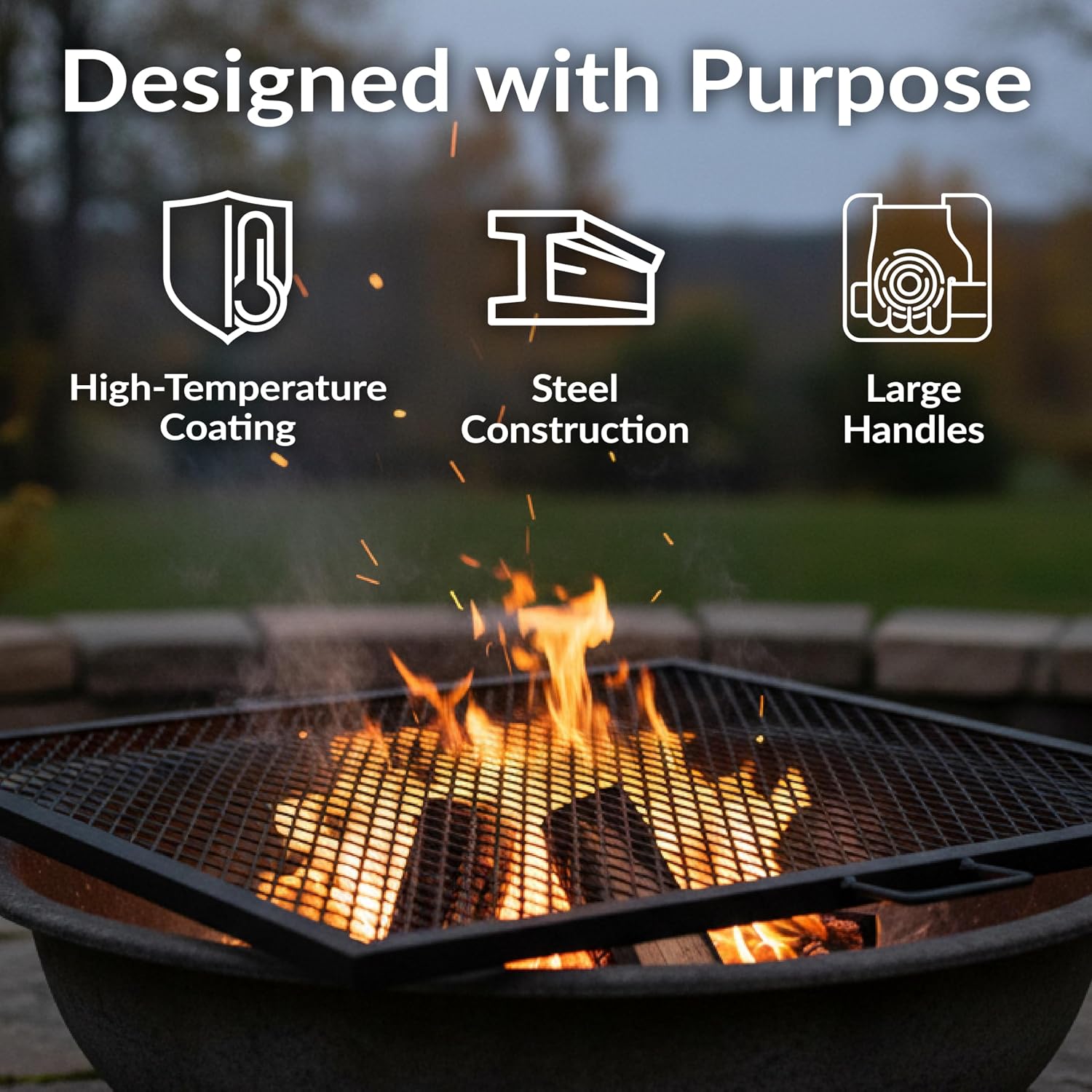 شبكة شواء فولاذية متينة مقاس 4 - مراجعة Camping Cooking Grill وسعره
