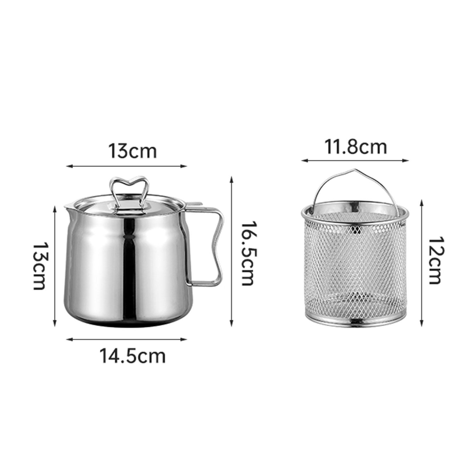 طقم قلاية عميقة من الستانلس ست - مراجعة Camping Cooking Oil Container وسعره