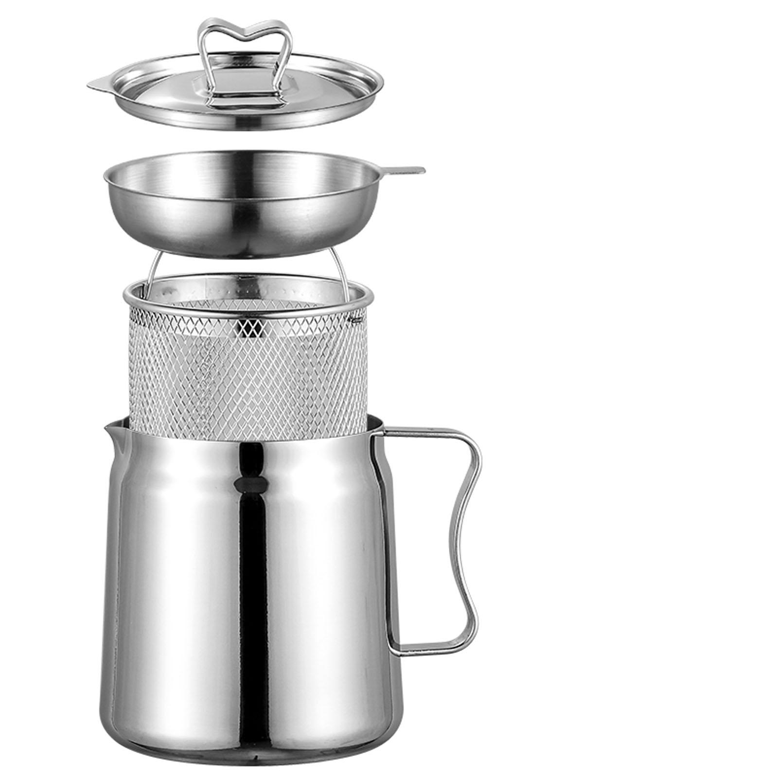 طقم قلاية عميقة من الستانلس ست - مراجعة Camping Cooking Oil Container وسعره
