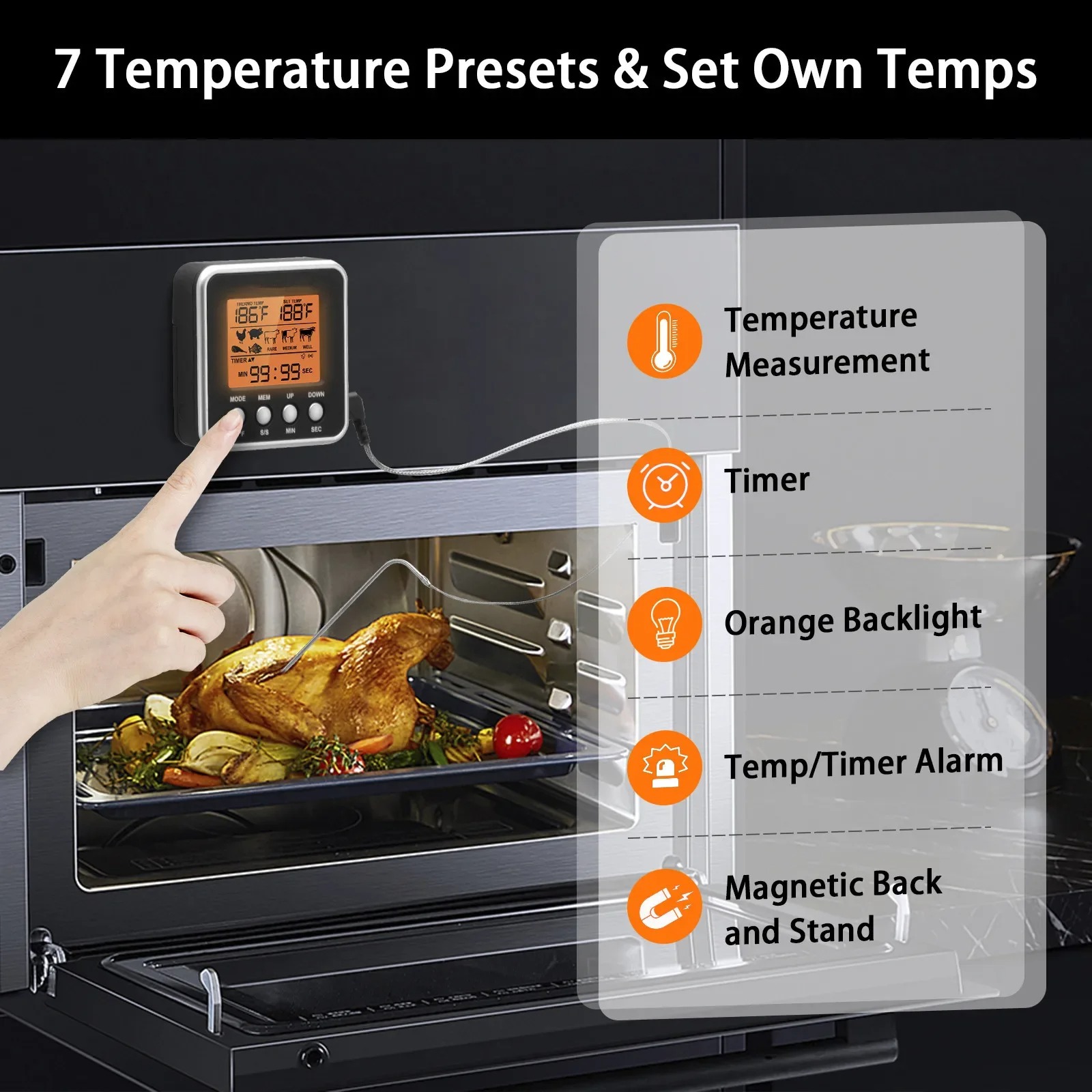 ميزان حرارة اللحوم الرقمي LCD، - مراجعة Meat Thermometer Camp وسعره