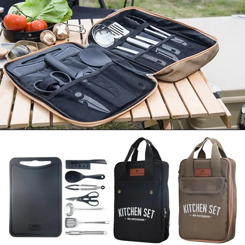 طقم أدوات طهي للتخييم مكون من  - مراجعة Camping Cooking Pan Set وسعره