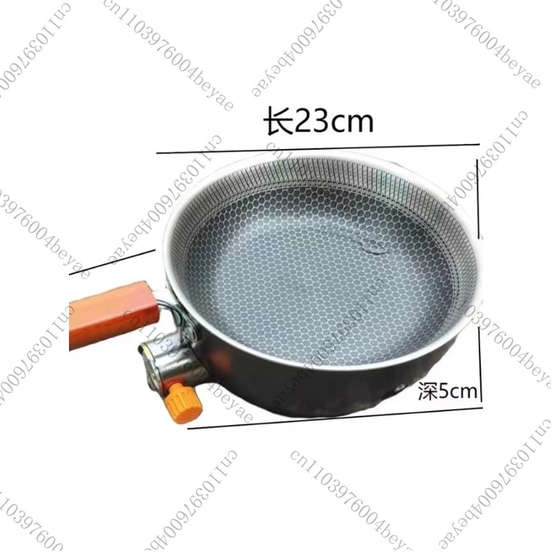 موقد غاز للتخييم مع مقلاة غير  - مراجعة Camping Cooking Gas Stove Portable Tool وسعره
