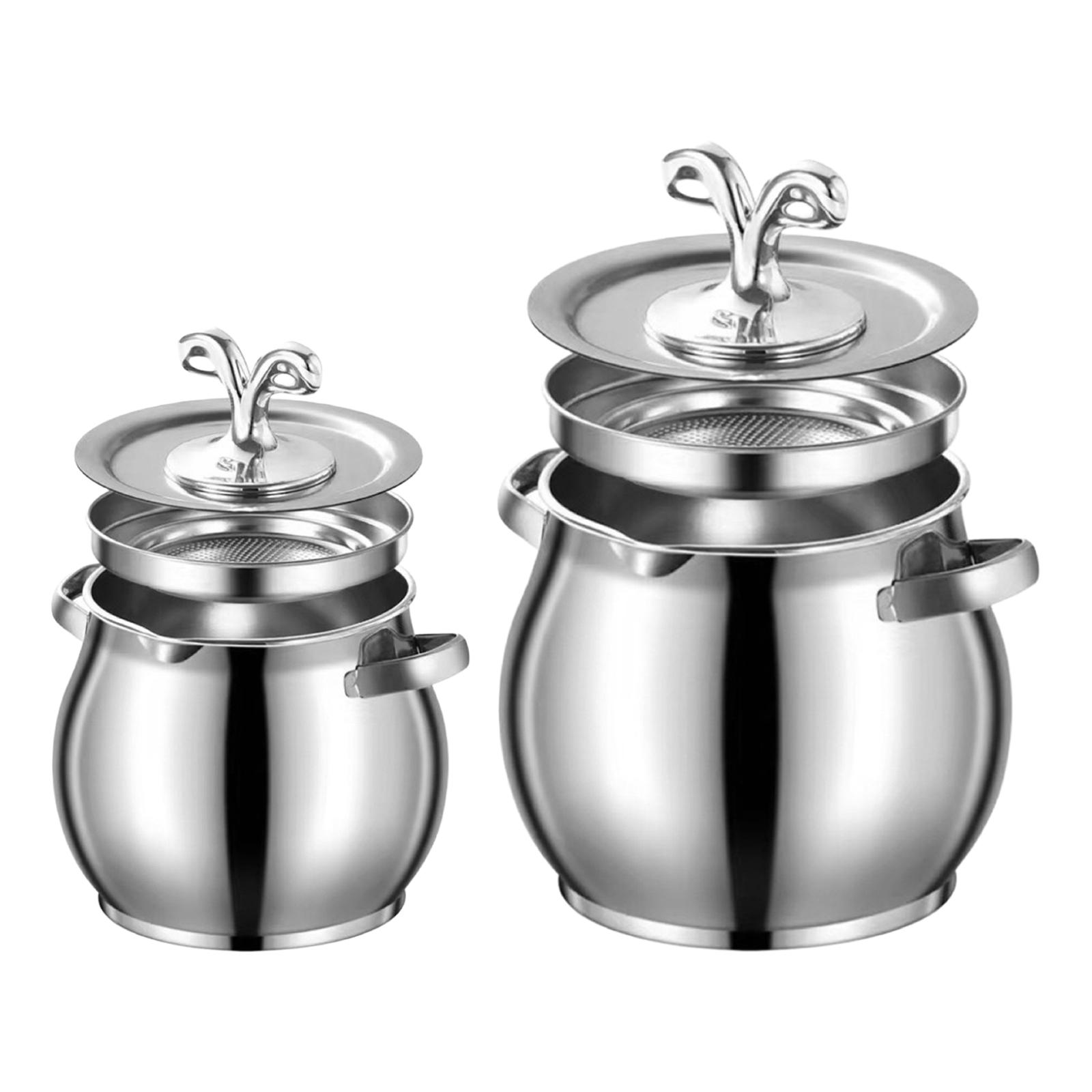 وعاء زيت كبير السعة مع غطاء مق - مراجعة Camping Cooking Oil Container وسعره
