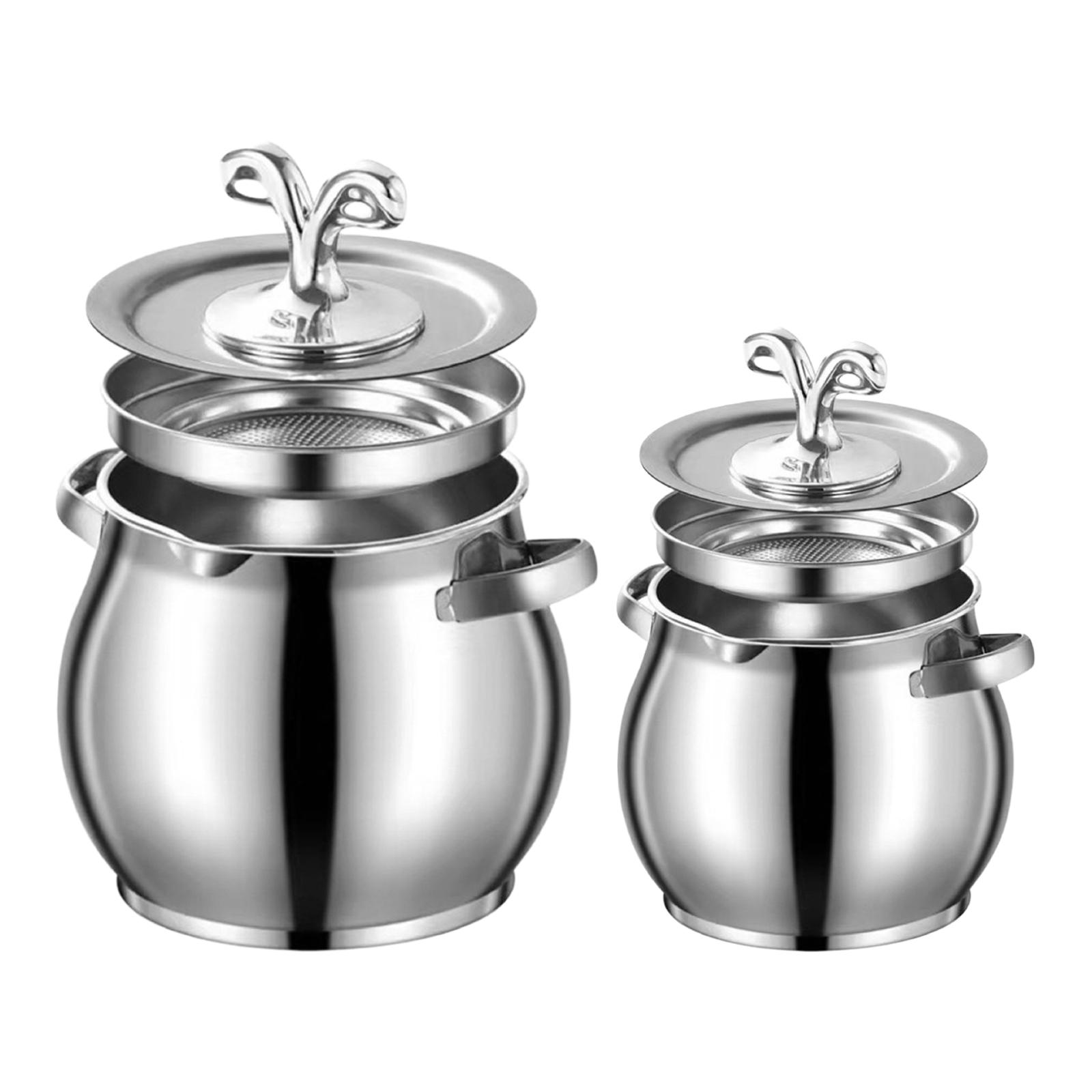 وعاء زيت كبير السعة مع غطاء مق - مراجعة Camping Cooking Oil Container وسعره