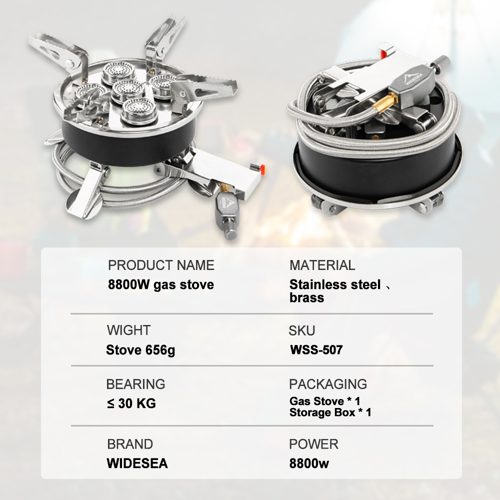 Widesea التخييم 5in1 موقد غاز  - مراجعة Camping Cooking Wood Stove وسعره