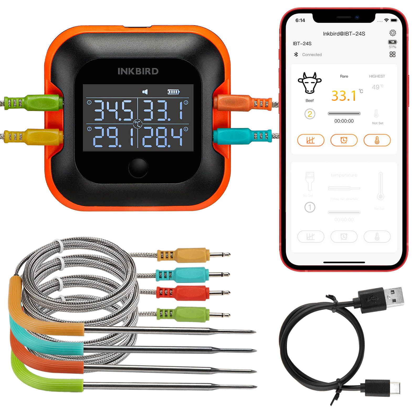 ميزان حرارة اللحوم بالبلوتوث م - مراجعة Meat Thermometer Camp وسعره