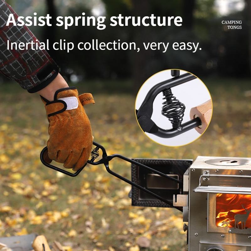 ملقط شواء معدني للاستخدام الخا - مراجعة Camping Cooking Grill وسعره