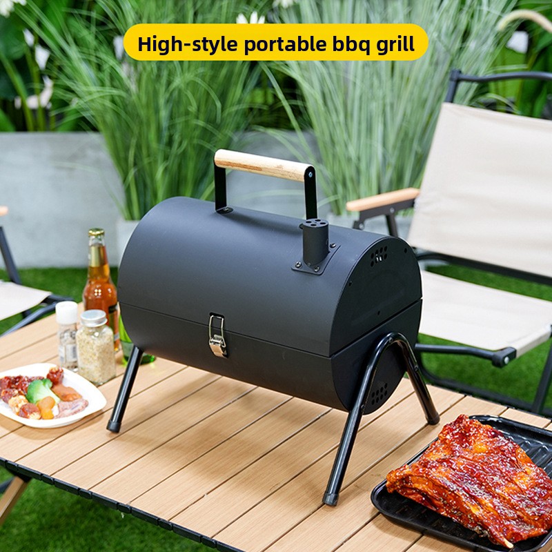 شواية خارجية مزدوجة الجوانب، ش - مراجعة Camp Grill Portable Folding وسعره