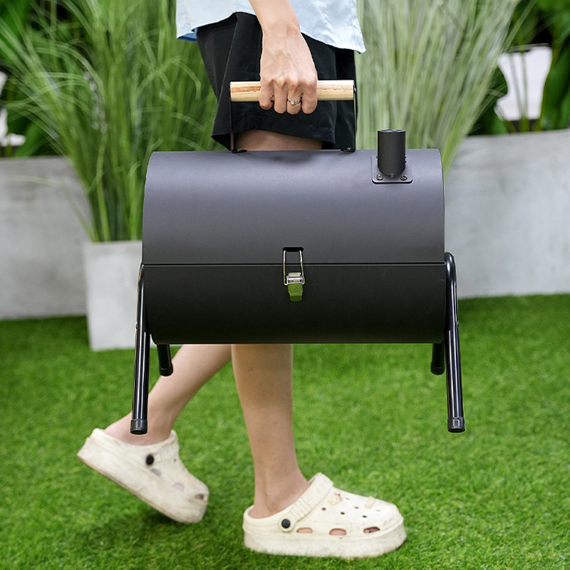 شواية خارجية مزدوجة الجوانب، ش - مراجعة Camp Grill Portable Folding وسعره