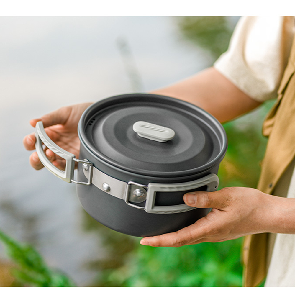 مجموعة أواني خارجية من Natureh - مراجعة Camping Cooking Pan Set وسعره