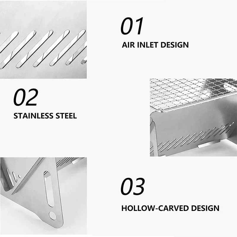 شواية باربكيو محمولة قابلة للط - مراجعة Camp Grill Portable Folding وسعره